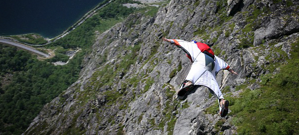 Birdmen. Controlled Falling or Flying?